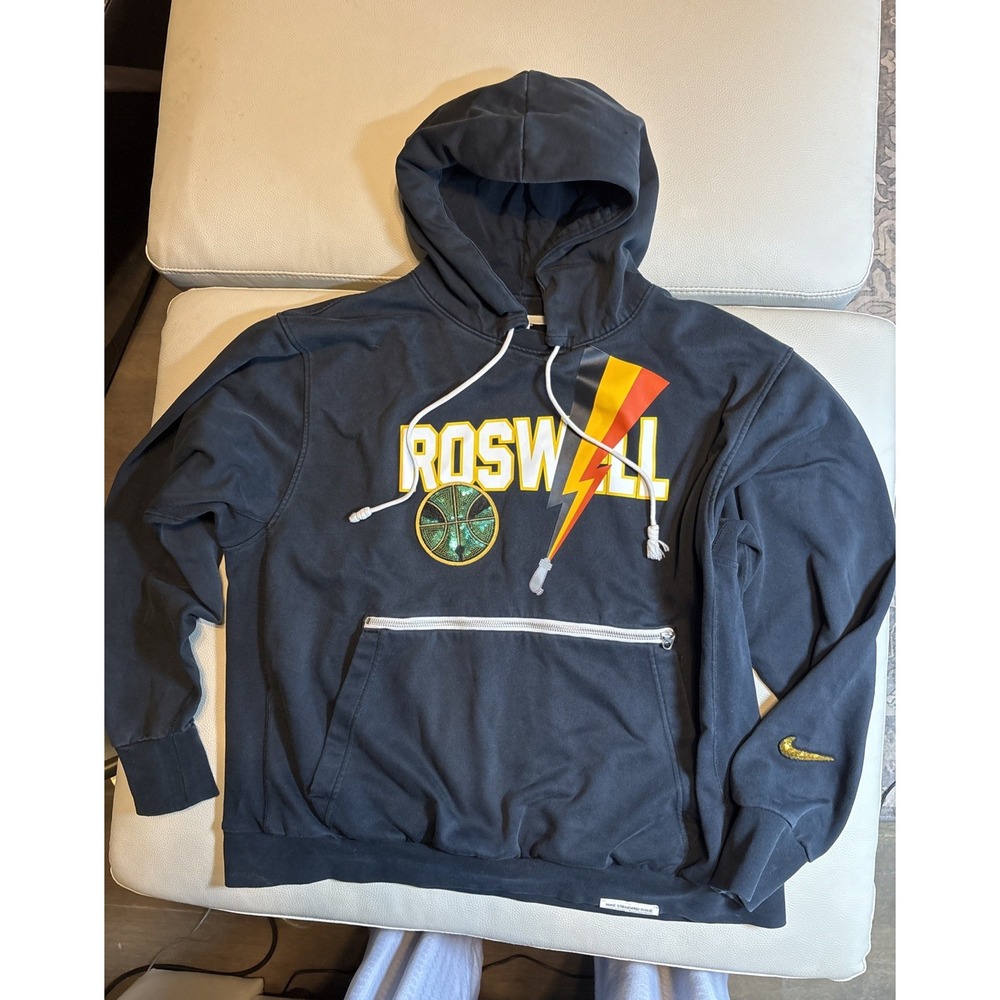 Nike Roswell Rayguns Hoodie Sweatshirt XL Y2K Basketball Streetwear Heavy EUC